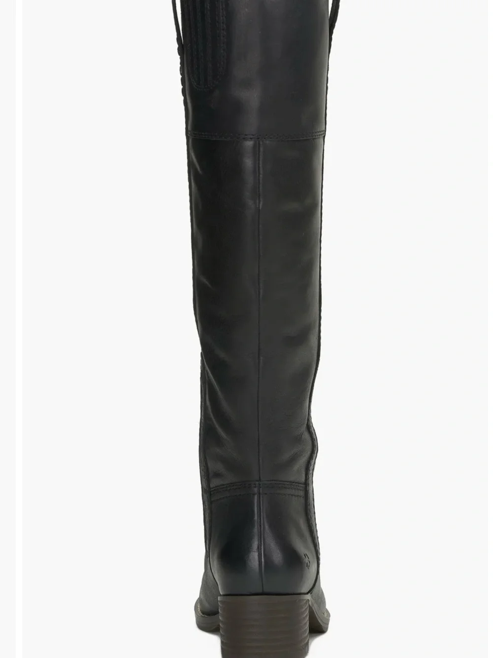 Lucky Brand Hybiscus Black Over-the-Knee Leather Boots